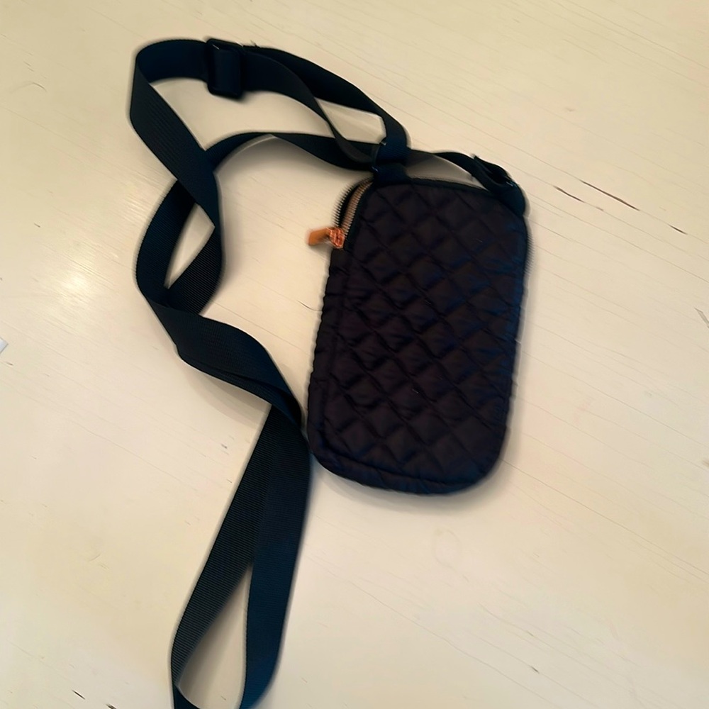 Quilted Crossbody Bag - Black